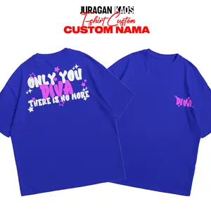 Juragan Kaos T-shirt Custom NAMA Kaos Custom Bisa Ganti NAMA KAMU T-shirt 24s Kaos Bucin Couple T-shirt Rekomendasi Kado Untuk Pacar