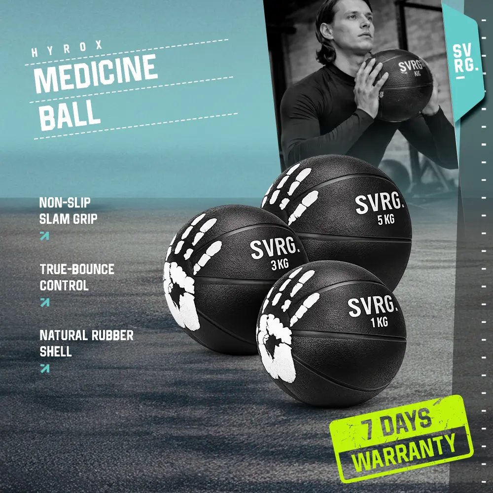 SVRG Medicine Ball 4 KG | Weighted Training Ball Functional Fitness Gym