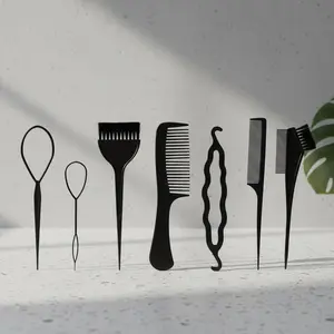 Hapimart Set Sisir Rambut 4in1 & 7in1 Hair Styling Set Multifungsi Elegan Ergonomis Praktis