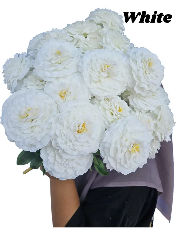 Bunga Artficial Dekorasi Peony Sutra 7 cabang 5