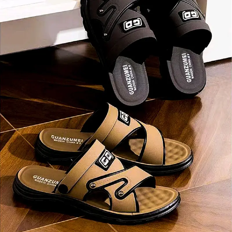Sendal Pria Kulit Terbaru MKF-01 Anti Putus Anti Slip - Jepit Kasual 2
