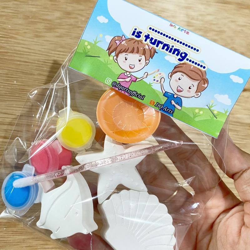 (Paket Hemat Plastik) Mainan Edukasi Anak Melukis Patung Gypsum | Gypsum Painting Kit Gipsum | Mainan Edukasi Mewarnai Patung Mainan Edukatif Gypsum Lukis Anak Toys 1