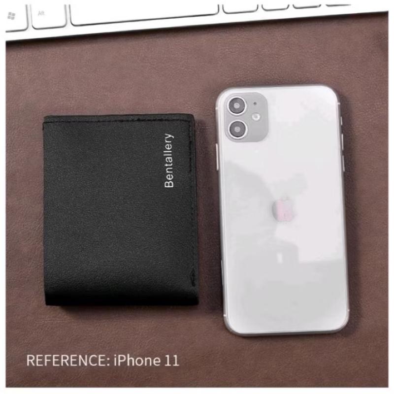 Promo Termurah Dompet Pria Import Material PU Leather Termurah dengan Slot Kartu Hitam Kulit 3