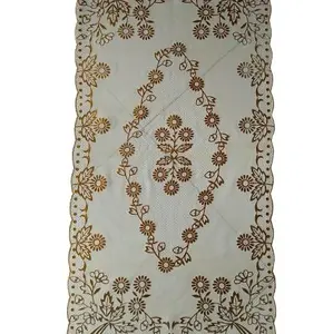 GERCEP MOTIF CANTIK SEMUA   TAPLAK MEJA GOLD 40 X 83 CM