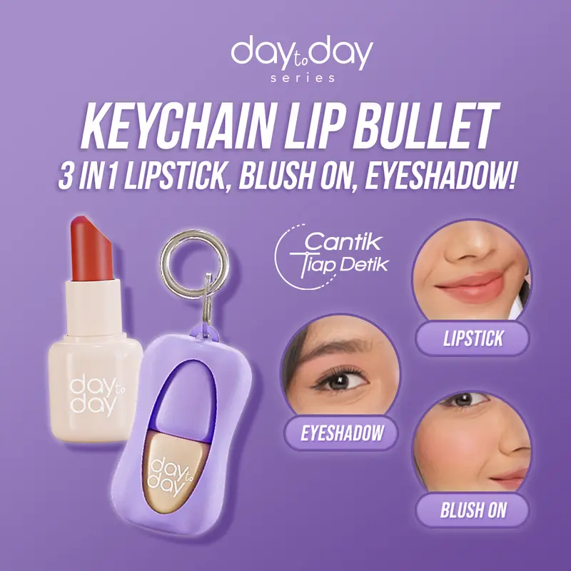 Implora Day To Day Lip Bullet | Lipstick Keychain | Free Gantungan Kunci 0