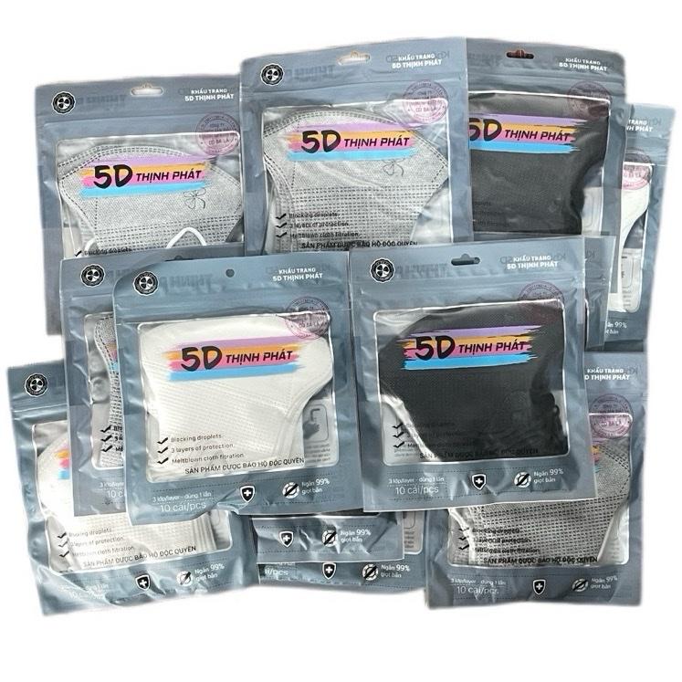 Combo 150-200 cái Khẩu trang Thịnh Phát hàng chất lượng khautrang 5d máy chém đen Phụ Kiện Accessories việt nam Che Mặt giare khau Xmas Tết tiến thinhphat