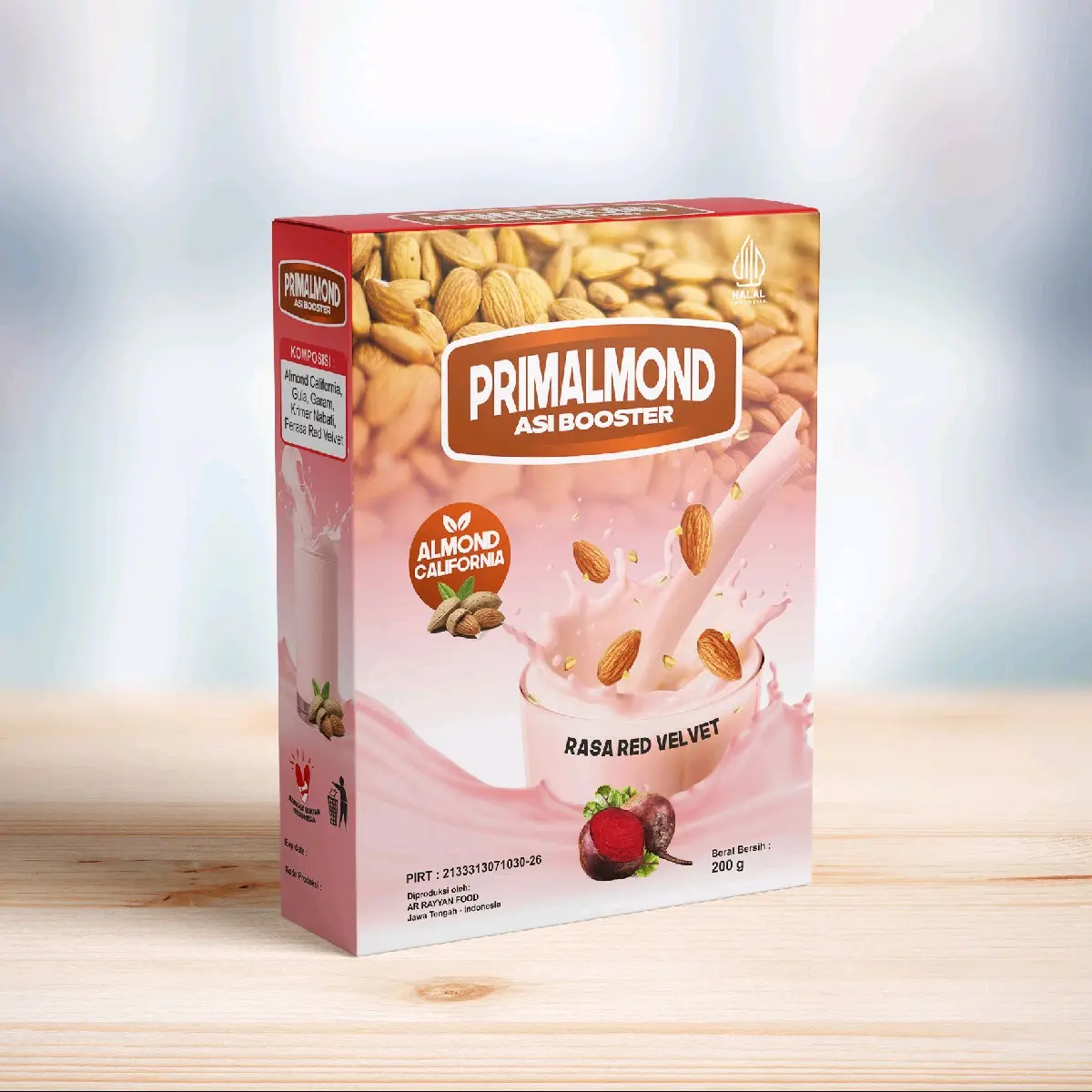 Primalmond Susu Almond 200 Gr untuk Ibu Hamil dan Menyusui - Rasa Coklat - Dairy, Milk