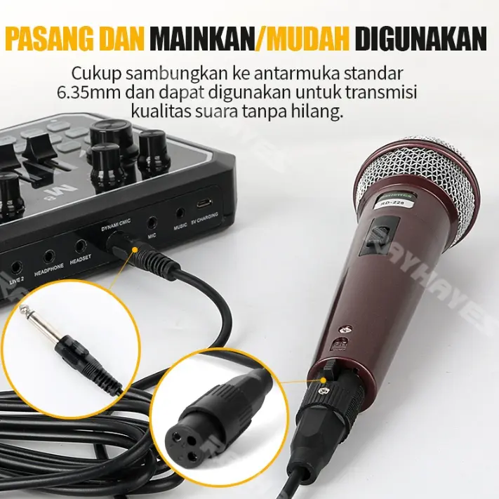 Mic Wireless Anti Noise 24bit Hi Res Soundcard, Untuk Pengalaman Gaming, Streaming, Mengajar, Presentasi, Suara Jernih Studio, Paket Fast Charging Type C, Lebaran Bundle Plastik Microphone Mikrofon noir  voix  microphone receiver  mic  wireless 7