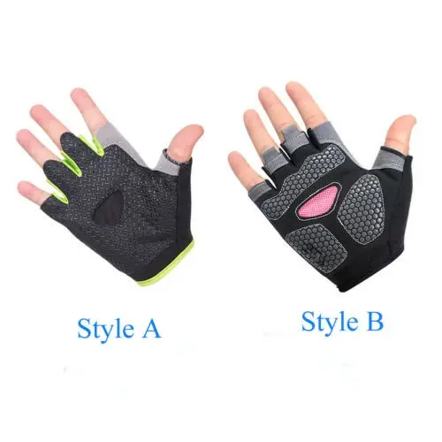 Original Cycling Gloves Bicycle Gloves Bike Gloves Anti Slip Shock Breathable Half Finger Short 4