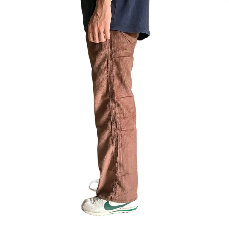 NGE - Celana Panjang Corduroy Reguler Loosepants Unisex Brown Casual 2