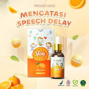 VOA - Vitamin Otak Anak Rasa Jeruk Menangani Speech Delay Dengan Kandungan Madu & Ginkgo Biloba Meningkatkan Daya Ingat 30ml