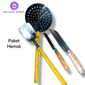 Paket Hemat 4 pcs (2 pisau,1 serok,1 spatula) bahan stainless kokoh