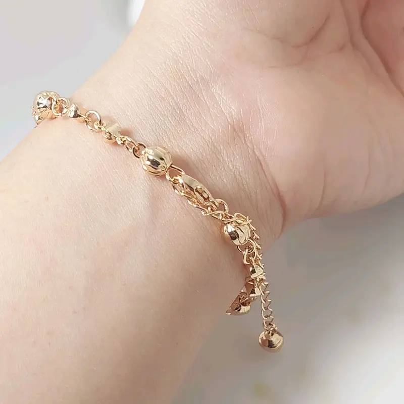 Gelang Rantai Wanita Fashion Biji Ketumbar Model Terbaru - Brand Name Perhiasan Bracelets 5