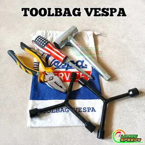 Tool Bag Vespa Tempat Kunci busi Vespa LX Super Sprint  Excel Set Tool kit Vespa