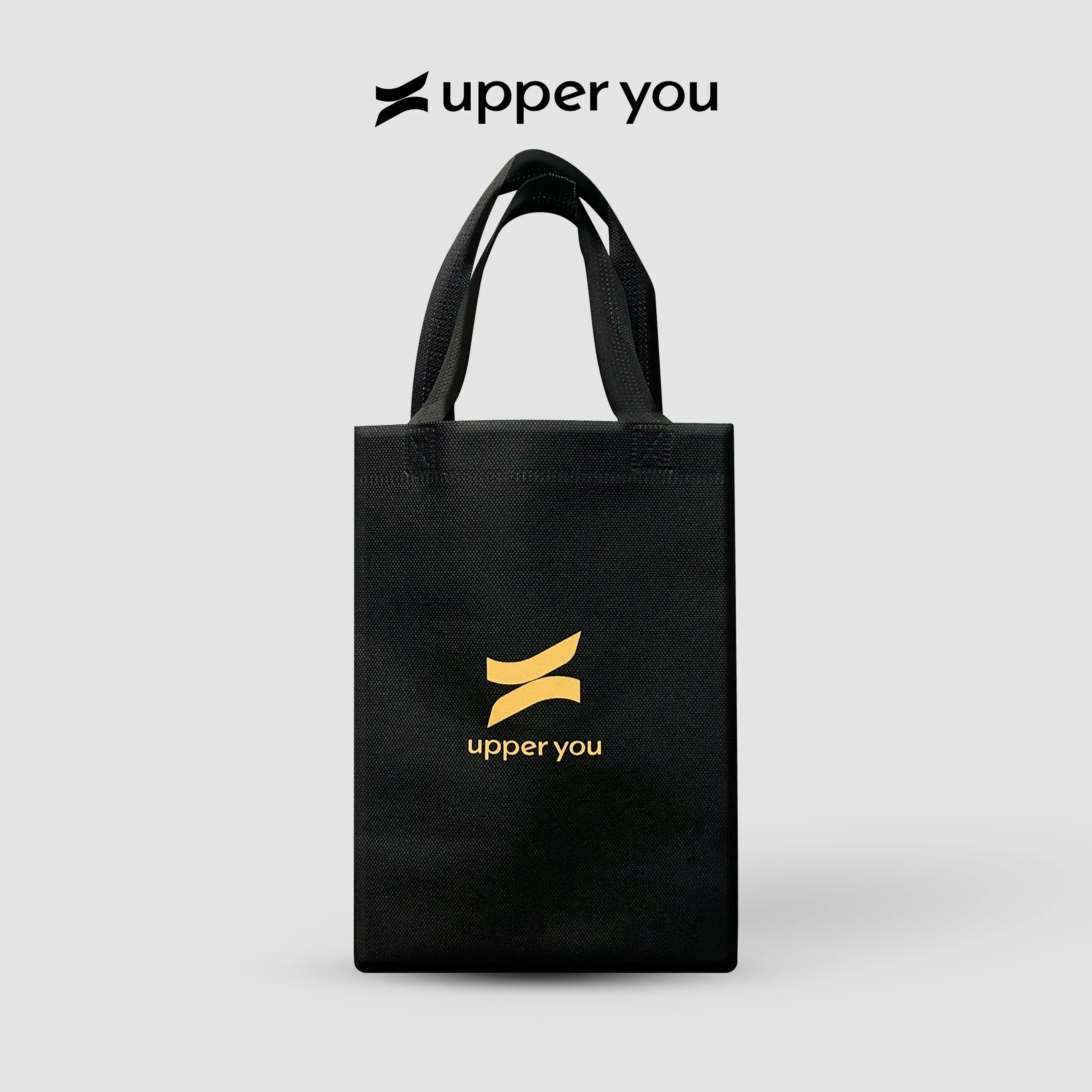 Túi Đựng Quà Tặng Đen UPPER YOU Size 19x12x28.5Cm Chất Liệu Vải Không Dệt Cao Cấp - TUIDE