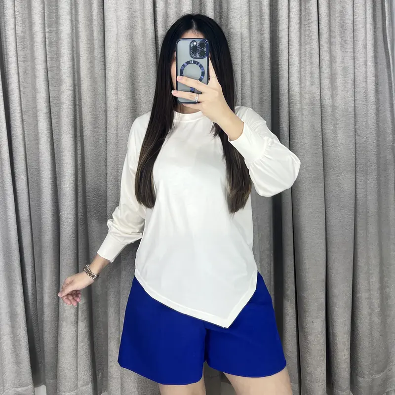 Vivienne Top - Tshirt Wanita Lengan Panjang Asymmetric Top 8