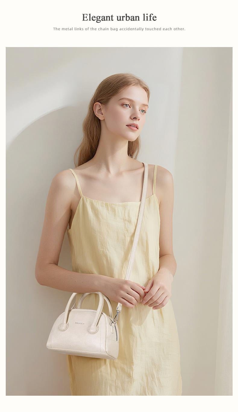 【Gia Bag】NALANDU Tas Selempang Wanita Elegan Fashion Sling Bag Bahu Cewek Kekinian Kulit OOTD Tampil Mewah