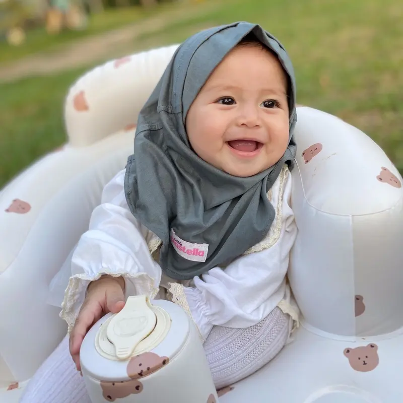Little Pastella - Kiara Instant | Hijab Bayi | Hijab Newborn bahan rayon 3
