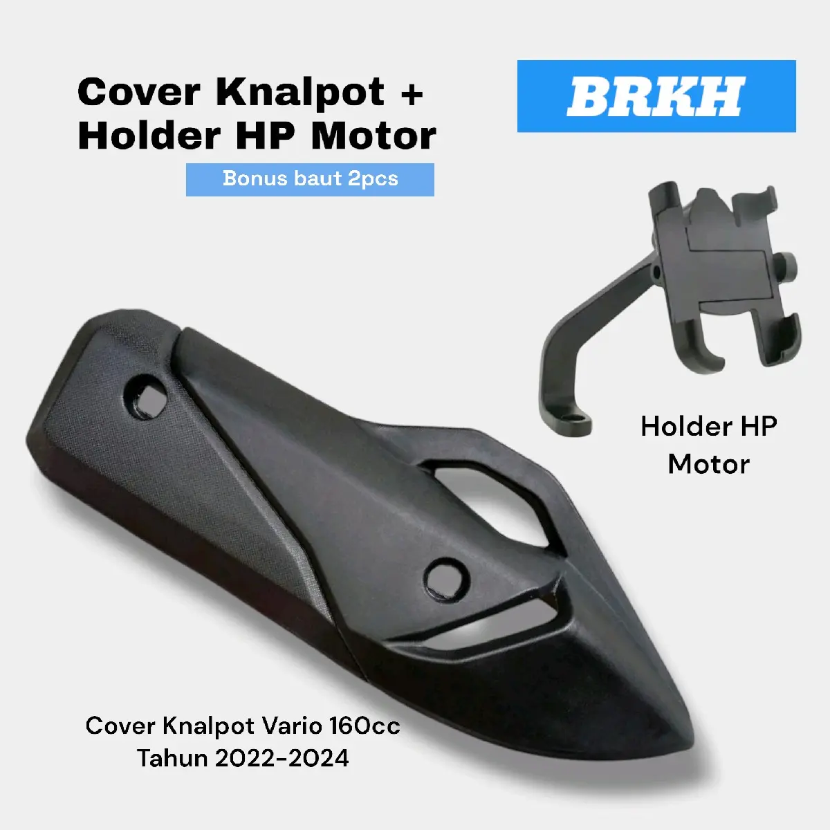 Cover Knalpot + Baut + Holder HP