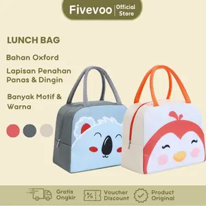 Tas Bekal Anak Karakter Lunch Bag Cooler Makanan Anak Lunch box Anak Tempat Penyimpanan Makanan Anak Panas