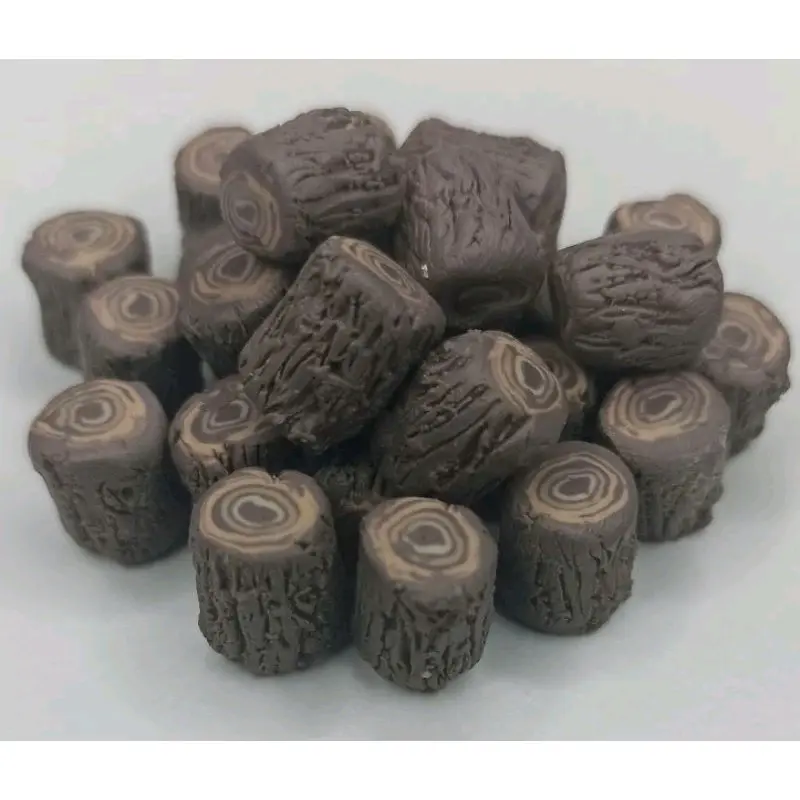 10PCS Miniature Wood Resource Tokens for Board Games Crafts Charms Decorations DIY Dollhouse Ornaments