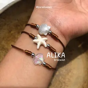Gelang Alika By Paradi Jewels Tali Satin Anti Karat Couple Persahabatan