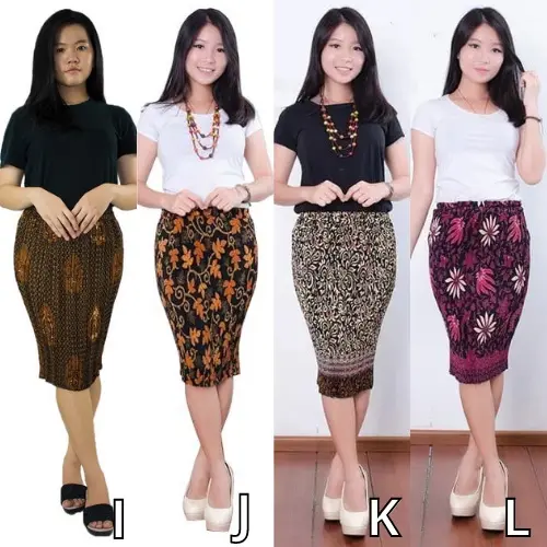 PROMO !!! Rok Plisket Pendek Batik Bawahan Kebaya 4 Pilihan Motif 1