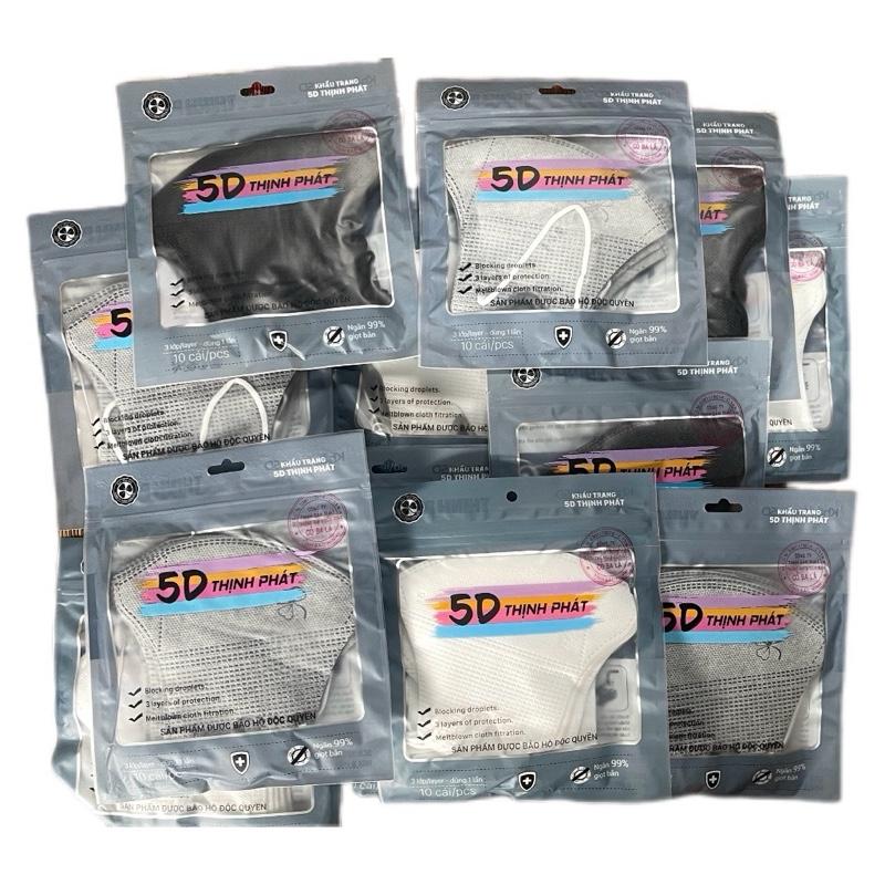 Combo 50-100 cái Khẩu trang Thịnh Phát hàng chất lượng khautrang 5d máy chém đen Phụ Kiện Accessories việt nam Che Mặt giare khau Xmas Tết tiến thinhphat 5D Thịnh Phát Khẩu Trang 5D Khẩu Trang 5D