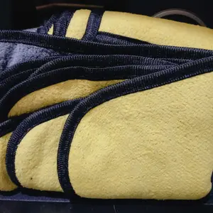 dapat 5 pc - Kain lap kuning ukuran 30 × 30 cm kain lap microfiber multifungsi kain lap motor kaca dan mobil kain lap kuning serbaguna Cleaning