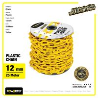 Gambar Rantai Plastik PVC 12mm x 25m Plastic Chain POWERTEC - Kuning dari powertec id Kota Administrasi Jakarta Pusat 2 Tokopedia