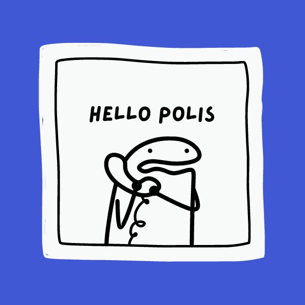Hello Polis - Designed by @thepotatoclub.store - TikTok Shop Singapore