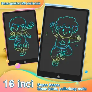 12 Inci Layar Besar Papan Tulis LCD Tablet Gambar Perawatan Mata Satu tombol untuk menghapus dengan kunci & pena stylus layar pelindung mata berkualitas tinggi, papan tulis kecil, papan tulis tangan, papan tulis rumah untuk siswa.