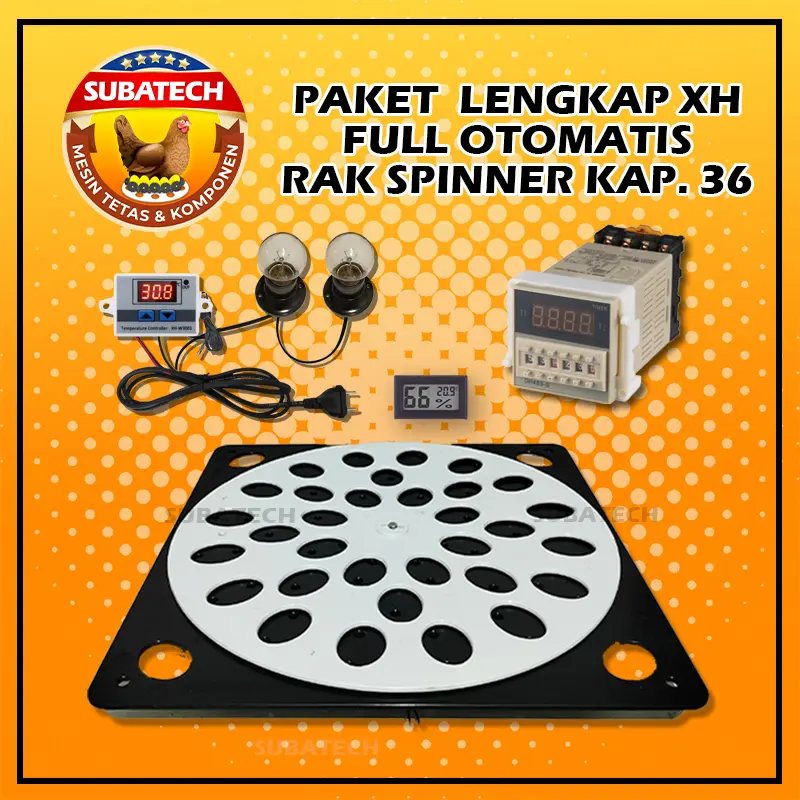 Paket Lengkap XH Rak Spinner Full Otomatis kap. 36 untuk Mesin Tetas