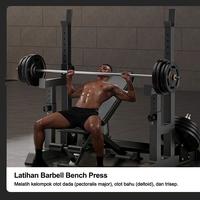 Gambar Adjustable Squat Rack Stand – Rak Jongkok / Barbel Rack untuk Latihan Gym, Kuat & Stabil, Bisa Diatur Tinggi - Beban 500kg dari KEEP GOING MAX Kab. Tangerang 4 Tokopedia