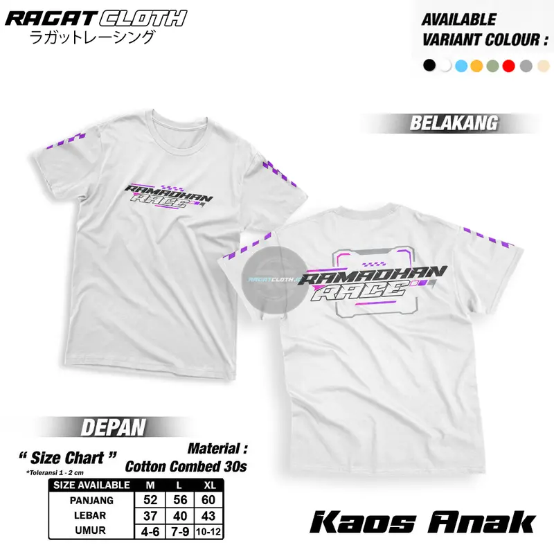 Ragat Clothing Kids Kaos Anak Spesial Ramadhan Vol.1 Untuk Umur 3-12 Tahun 7