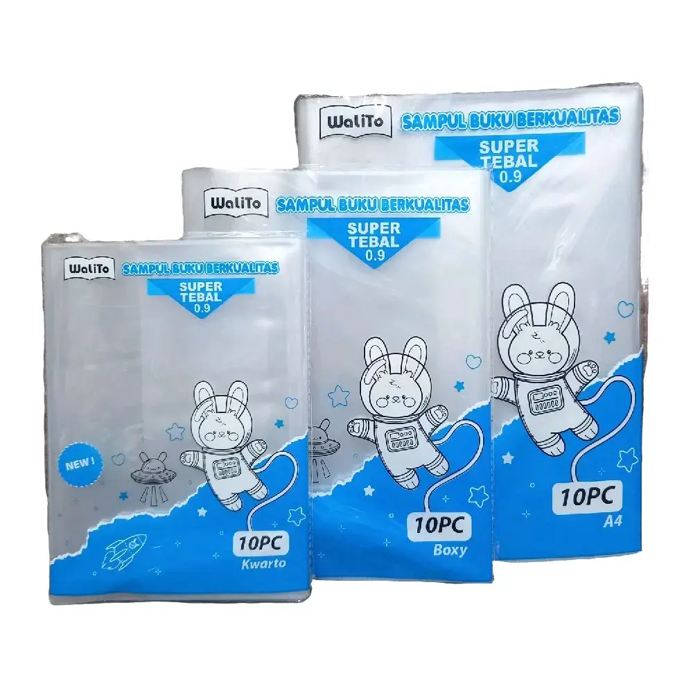 Sampul Buku Berkualitas Super Tebal 0.9 Isi 10 Lembar (WALITO) - Stationery