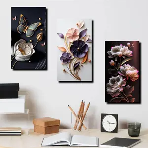 Hiasan Dinding Bunga 01 Ruang Tamu Dekorasi Rumah Pajangan Dinding Kamar