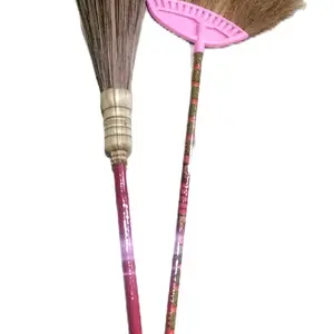 Paket Sapu Lantai & Sapu Halaman, Kokoh dari Serabut Kelapa dan Lidi, Nyaman Digunakan Lebih Awet dan Murah