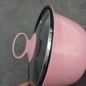 COD PANCI SUP TUTUP KACA ENAMEL / SOUP POT PANCI SUSU ENAMEL 18CM 20CM 22CM 24CM Kitchenware sop