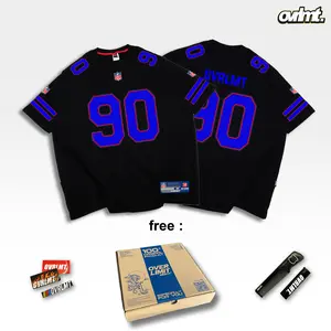 OVERLIMIT TSHIRT KAOS AMERICAN FOOTBALL | KAOS OVERSIZE | STREETWEAR | 90 HITAM