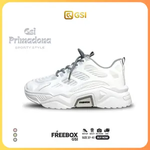 GSI Primadona Sepatu Sports Cewek Sneakers Sport Wanita Yoona Olahraga Running Shoes Karet Casual 0089