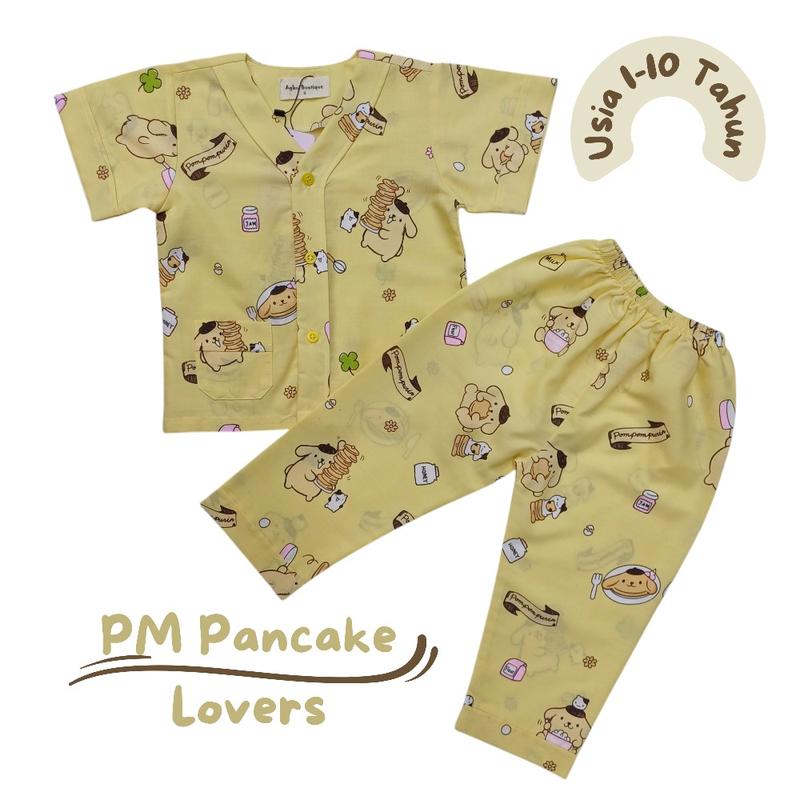 Product Introduction of Aghni Boutique Baju Tidur Unisex Variasi tanpa kerah Bahan Katun Adem Fashion Anak Piyama baju  tidur 2