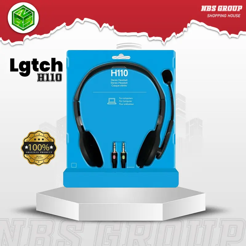 (NBS) Lgtch Headset || Headset Lgtch H110 Bando Gaming, Sekolah, Webinar Suara Jernih Bass Peredam Kebisingan Nirkabel Mikrofon Bawaan Kabel Earphones Headphones Headphone Microphone Komputer hand free 3