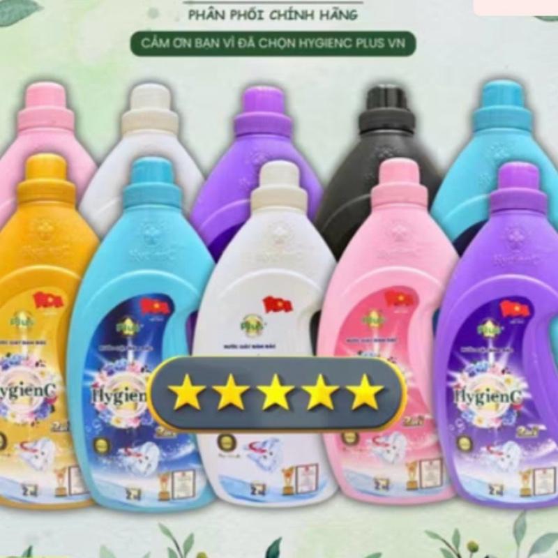 Tặng 3 xịt vải khô 1 thùng 10 can nước giặt xả HygienC 2in1 hương nước hoa 1 can x 2 lít 10 can = 20 lít