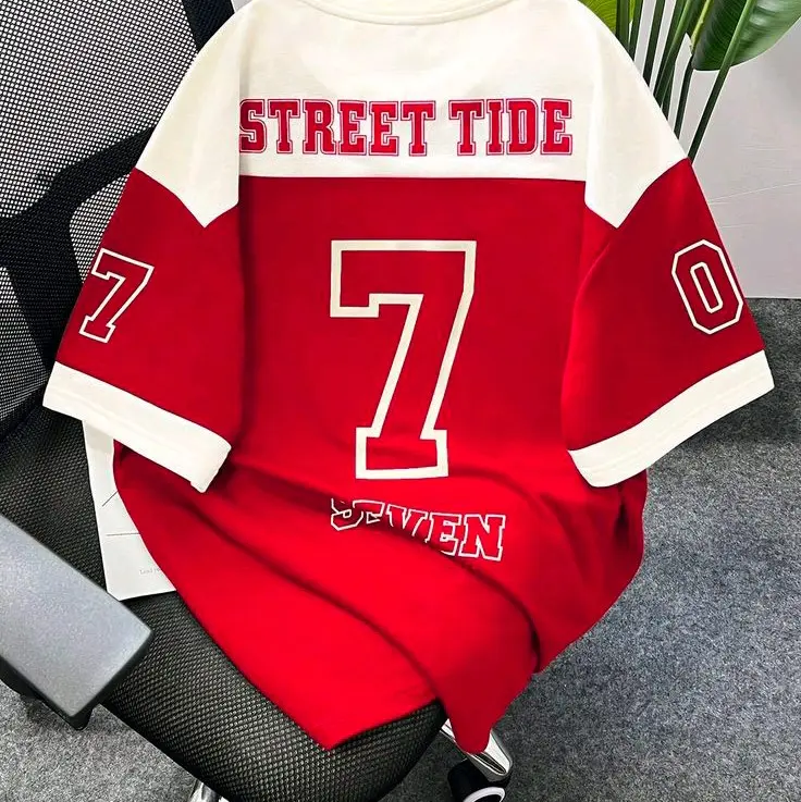 KAOS Distro Oversize 6XL 5XL 4XL 3XL 2XL XL L M S Kaos Kombinasi Korean Style Sreet Tide Logo Full Print Tshirt Pria Wanita Big Size Bahan Catton combed 30s Lembut Adem Nyaman dipakai Kaos Kombinasi warna Putih mix Navy Kain Katun Keren Sablon Hitam Merah 0