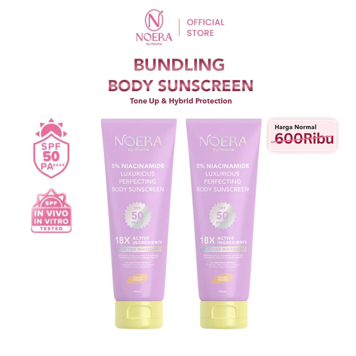 Bundling 2 Fairy Ivory Ungu