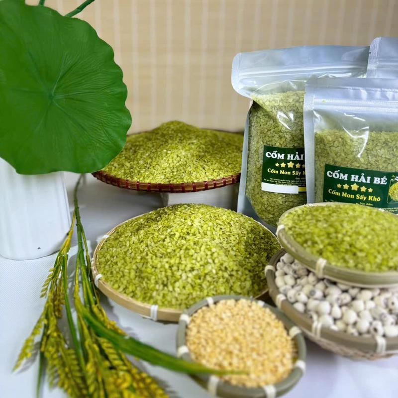 (MUA 5KG TẶNG 1KG) Cốm Khô Đặc Sản Truyền Thống Hà Nội - Cốm Hải Bé - Cốm Mộc Không Phẩm Màu