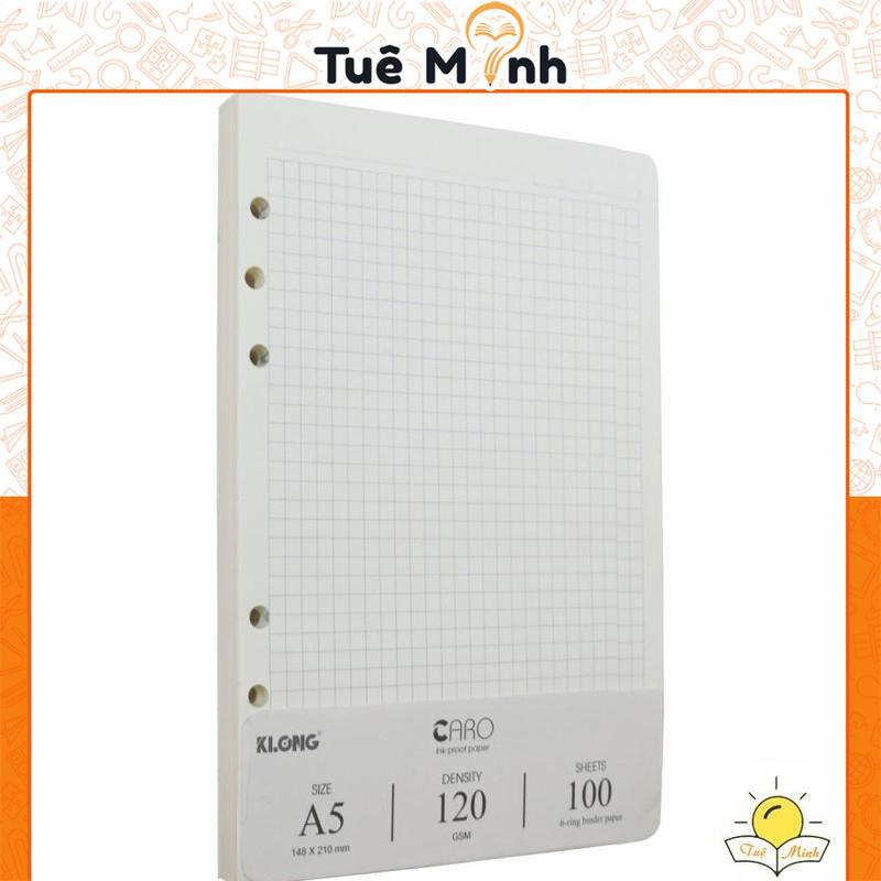 Ruột sổ còng Caro A5 gồm 100 tờ MS 996 Giấy refill Klong