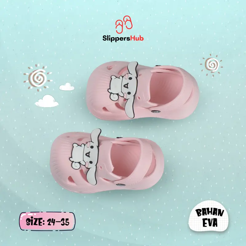 Slippers Hub - Sandal Fashion Karet Murah Anak Perempuan Karakter Cantik Cinnamoroll Anti Licin 3