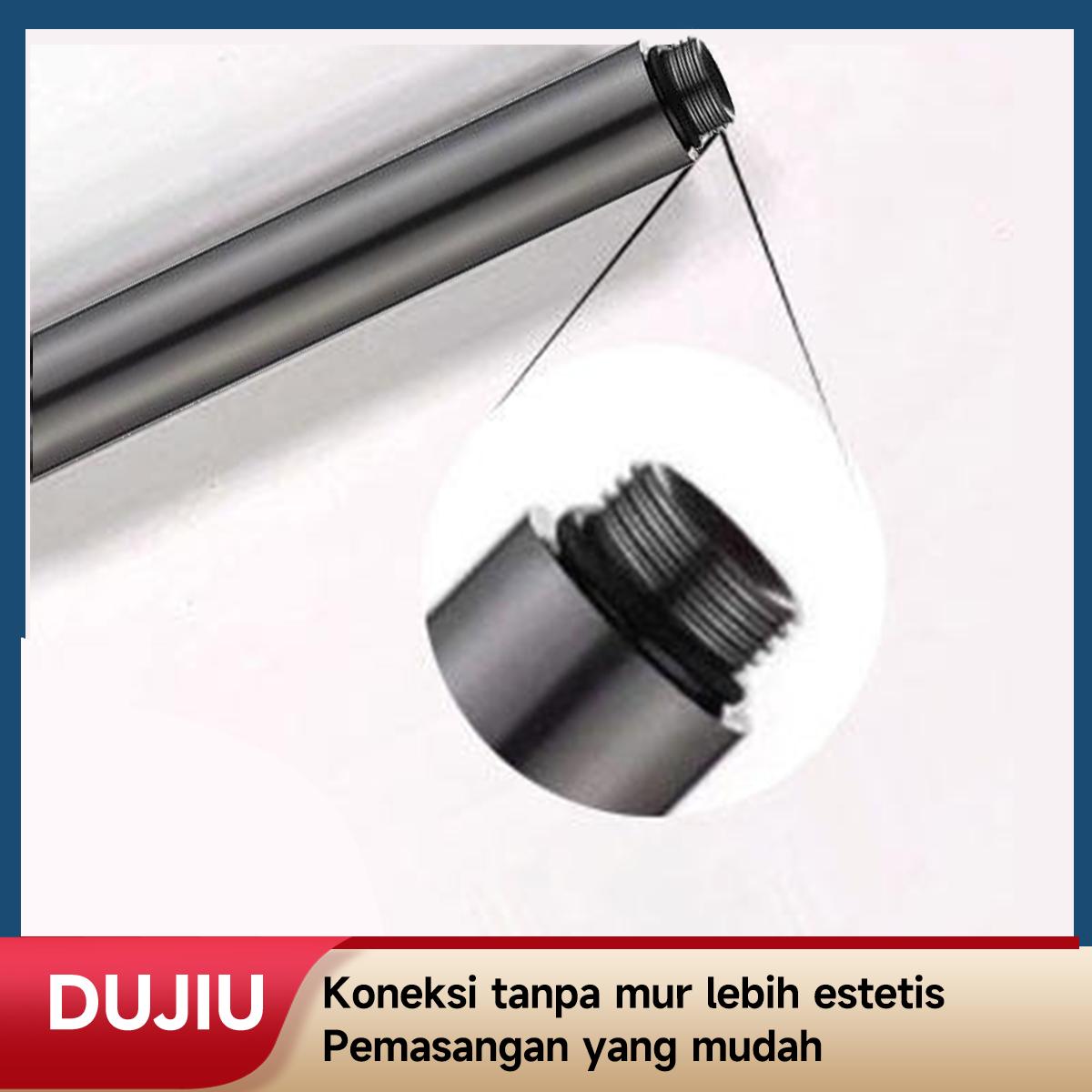 Batang Ekstensi Kepala Shower DUJIU 30cm – Stainless Steel Chrome Anti Karat, Perpanjangan Kepala & Selang Shower, Desain Praktis Mudah Dipasang, Cocok untuk Semua Jenis Kepala Shower, Stabil Kokoh, Aksesori Kamar Mandi Premium.